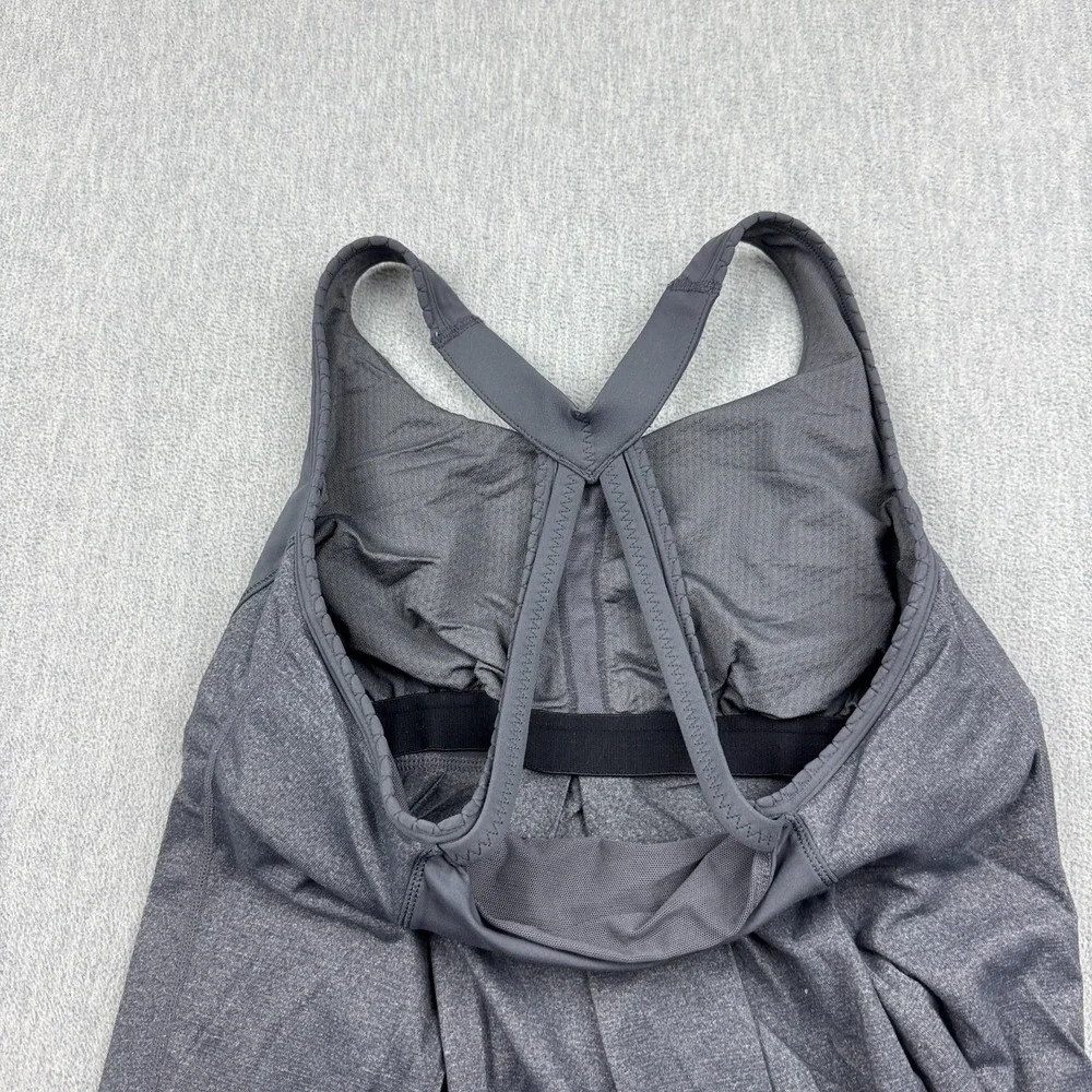 Lululemon Tank Top Womens 8 Gray Power Dance Stretch Racerback Yoga Gym Athletic